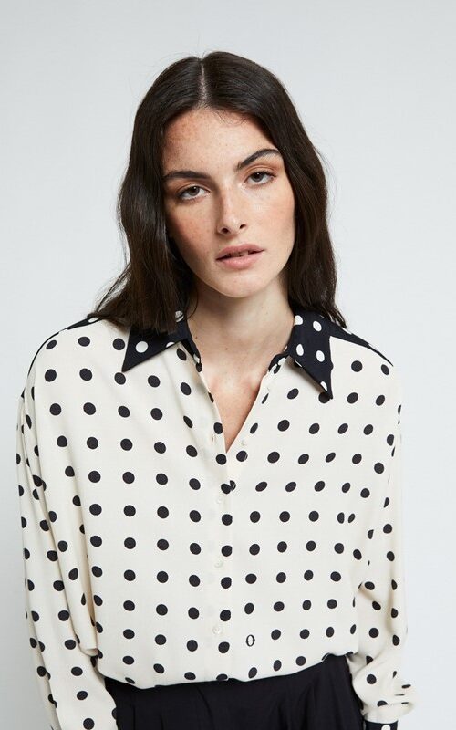 OTTOD'AME Camicia in crepe di viscosa
