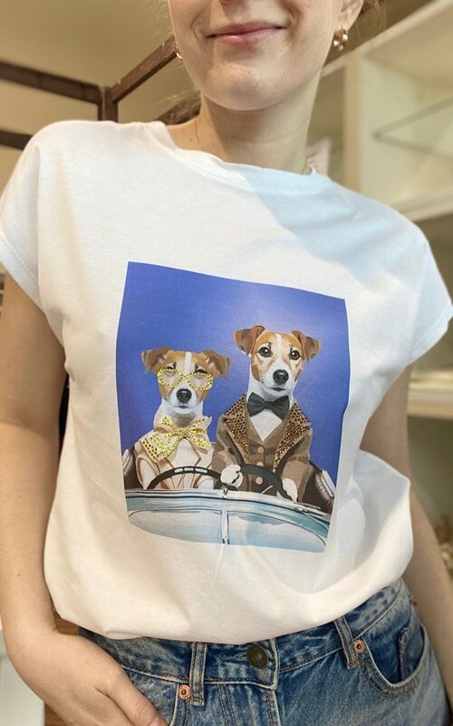 SISTE'S T-shirt con stampa cani
