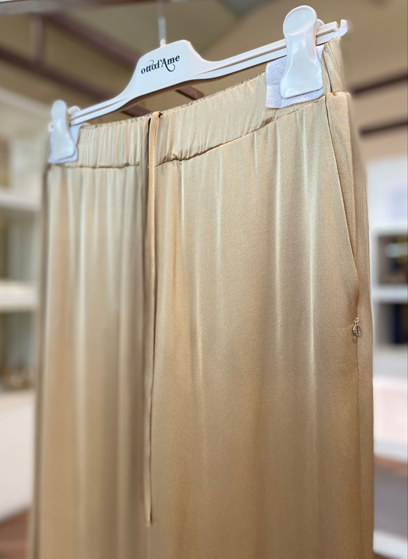 OTTOD'AME Pantalone palazzo in viscosa