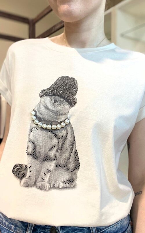 SISTE'S T-shirt con gatto