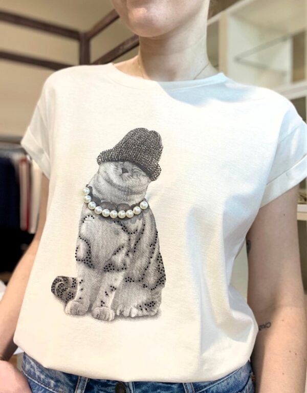 SISTE'S T-shirt con gatto