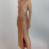 SISTE'S Abito siste's gold con accessorio lato