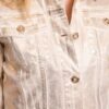 DENNY ROSE Giubbino jeans corto laminato