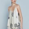 RELISH Tuta con top e pantalone a vita alta in misto viscosa