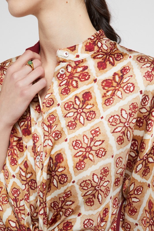 OTTOD'AME Camicia in viscosa stampata