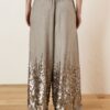 SOUVENIR Pantalone con elastico in vita e paillettes sul fondo
