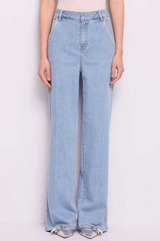 DENNY ROSE Jeans in cotone con piega