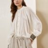 SOUVENIR Camicia girocollo ampia con dettaglio nei polsini