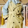 LES JOLIES NANAS Cappotto lungo trench con dettaglio in felpa