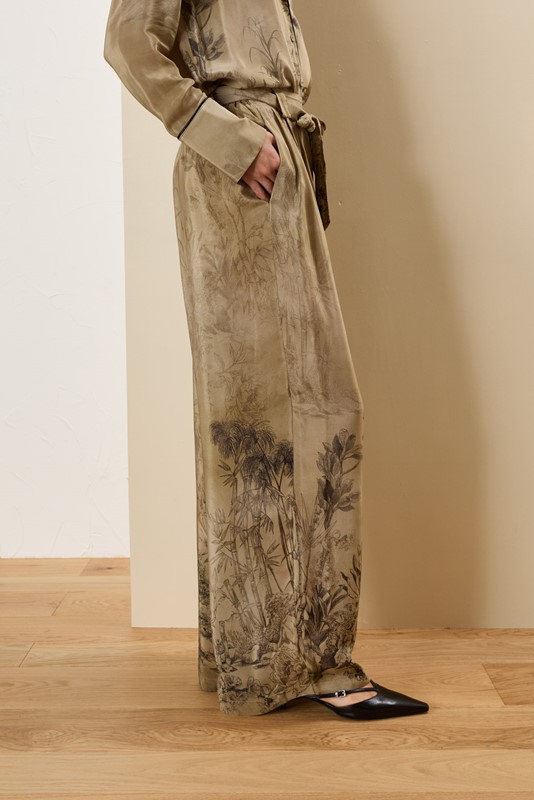 SOUVENIR Pantalone fantasia naturalistica
