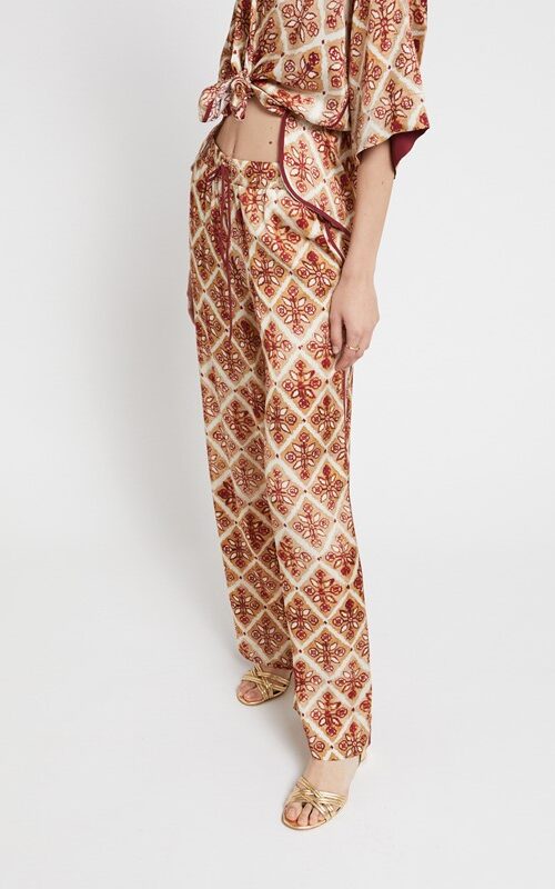 OTTOD'AME Pantalone in viscosa stampata