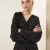 SOUVENIR Blusa in cotone con ricamo perline