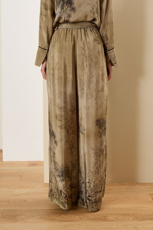 SOUVENIR Pantalone fantasia naturalistica