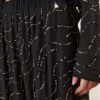 SOUVENIR Pantalone in cotone con ricamo perline