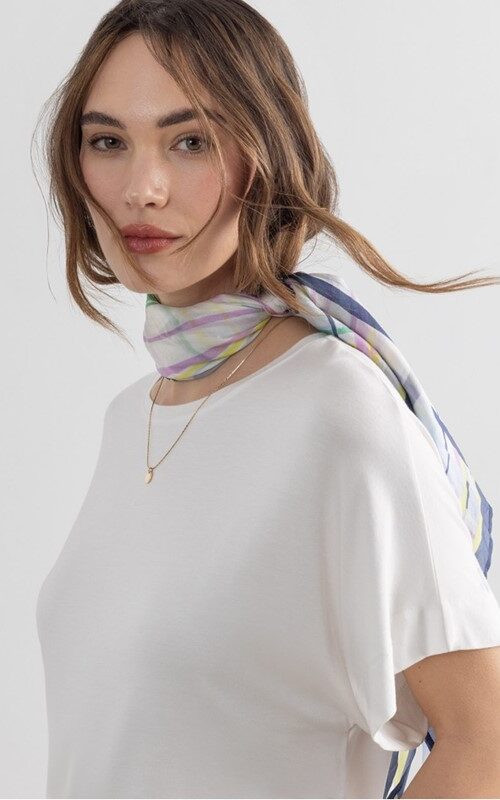 SURKANA Maglietta oversize con scollo a barchetta