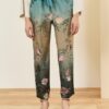 SOUVENIR Pantalone a sigaretta con elastico in vita