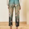 SOUVENIR Pantalone a sigaretta con elastico in vita