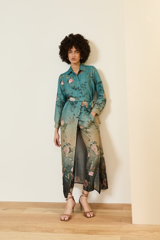 SOUVENIR Pantalone a sigaretta con elastico in vita