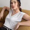 SURKANA Maglietta senza maniche scollo a v