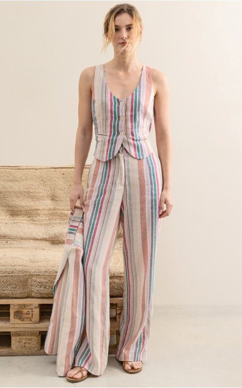 SURKANA Pantalone largo multicolore