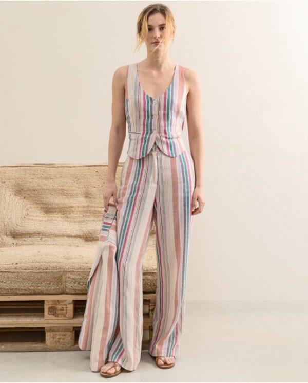 SURKANA Pantalone largo multicolore