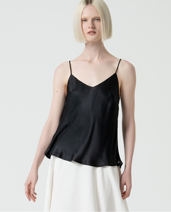 SURKANA Top con bretelle sottili a v