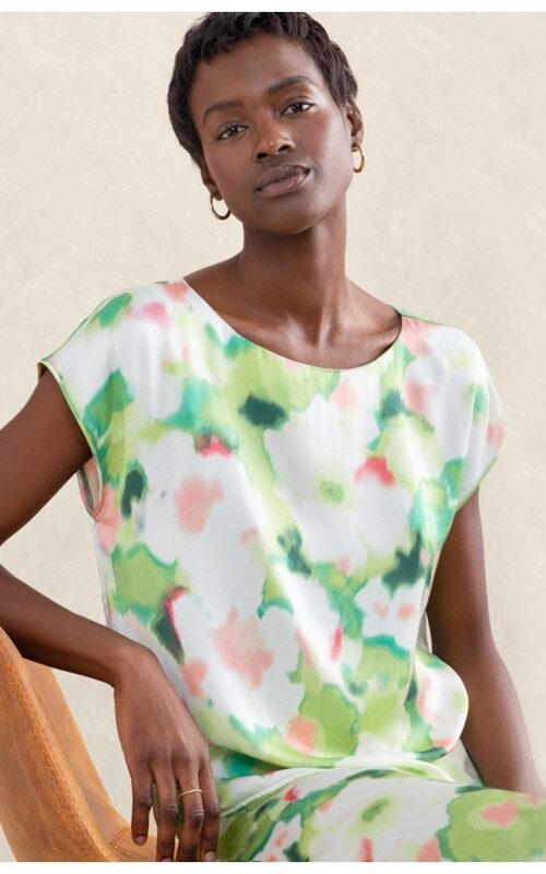 SURKANA Blusa con scollatura a barchetta