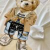 LUCKYLU T-shirt con disegno teddy bear