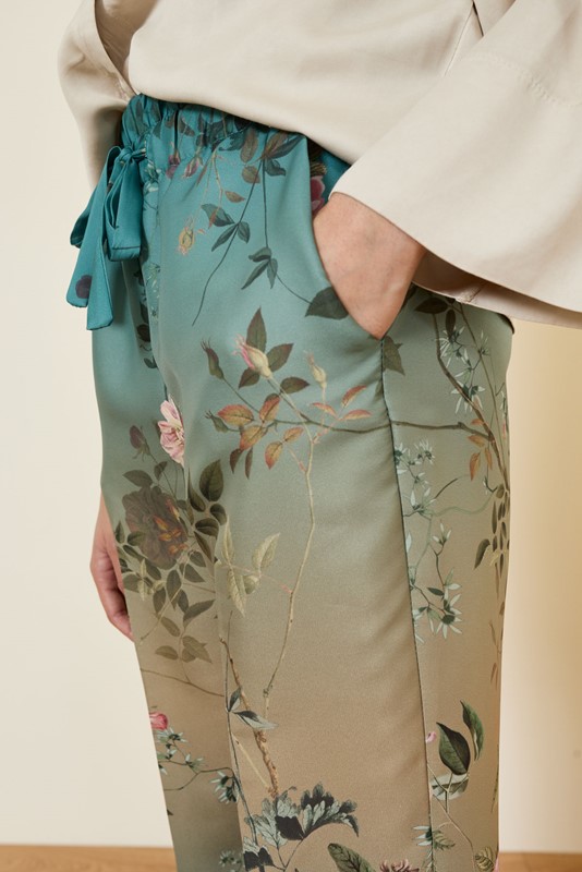 SOUVENIR Pantalone a sigaretta con elastico in vita