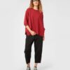 LES JOLIES NANAS Pantalone con dettaglio cerniera all'orlo