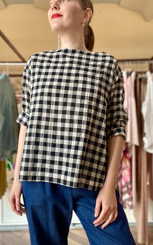 LES JOLIES NANAS Blusa manica 3/4 con spacchetti laterali