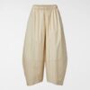 LES JOLIES NANAS Pantalone ovetto in cotone beige