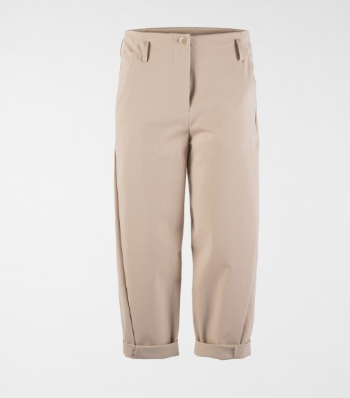 LES JOLIES NANAS Pantaloni in punto milano con passanti