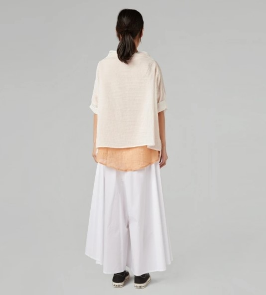 LES JOLIES NANAS Blusa squadrata in misto viscosa