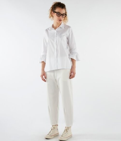 LES JOLIES NANAS Pantalone con pinces alle caviglie