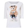 LUCKYLU T-shirt con disegno teddy bear
