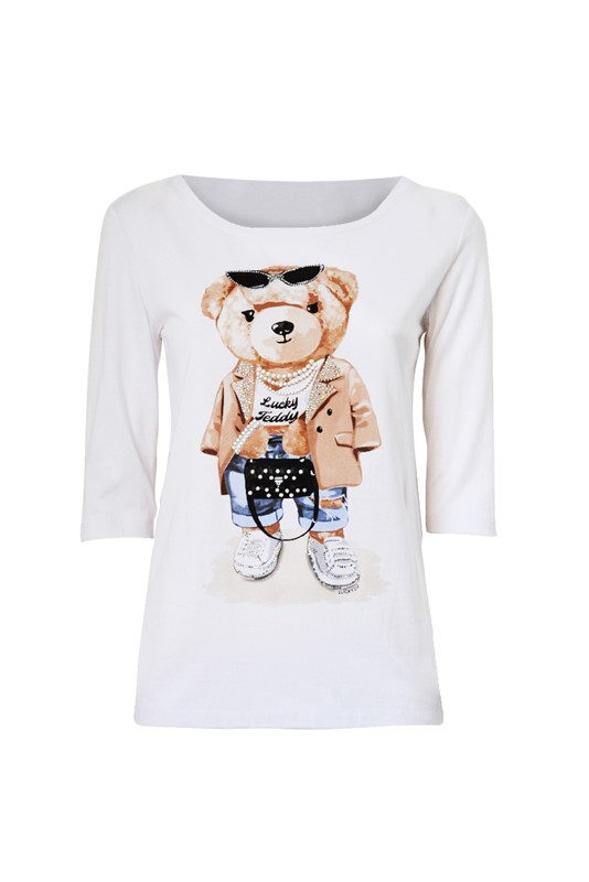 LUCKYLU T-shirt con disegno teddy bear