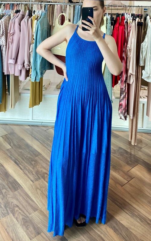 AGGÉL Abito maxi in lurex