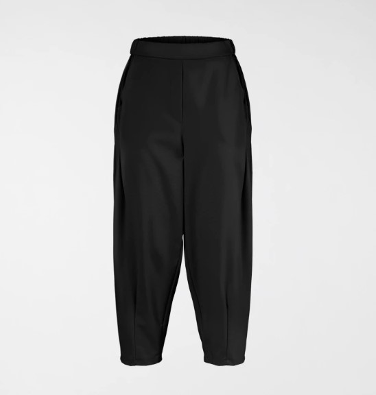 LES JOLIES NANAS Pantalone carrot fit in punto milano