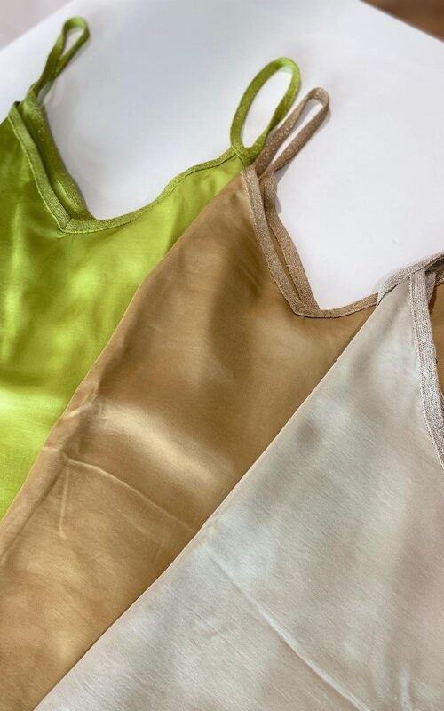 AGGÉL Canotta con bretellina glitter