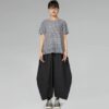 LES JOLIES NANAS Pantalone ovetto in cotone beige
