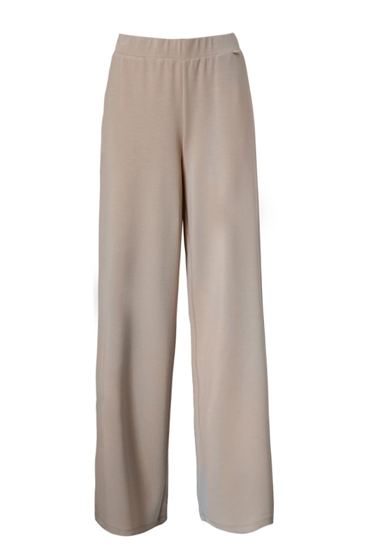 LUCKYLU Pantalone a palazzo in scuba
